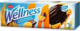 Печенье Wellness цельнозерновое апельсиновое глазированное с витаминами 155 гр
