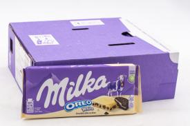 Белый шоколад Milka с печеньем Oreo 100 гр
