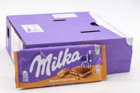 Молочный шоколад Milka Almond Crispy Creme 90 гр