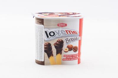 Паста LoveMe ореховая с какао и хлебные палочки 50 гр