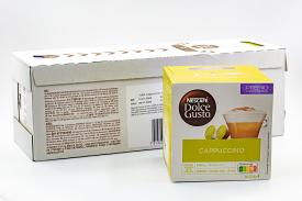 Набор Nescafe Dolce Gusto: кофе натуральный жареный молотый и смесь молочная сухая Cappuccino 16 кап. 184,6 гр